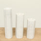 White marble candle holder stand set of three hexagon shape is simple and timeless