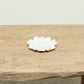 White marble lotus decor plate - modern home decor