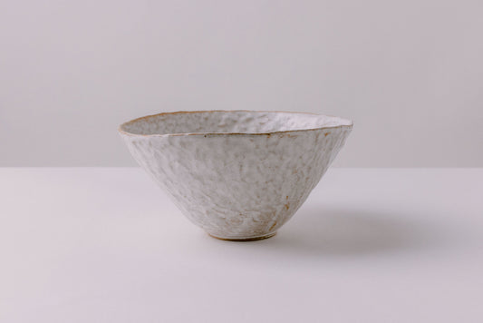 White ceramic soup bowl handmade rustic farmhouse modern dinnerware bowls