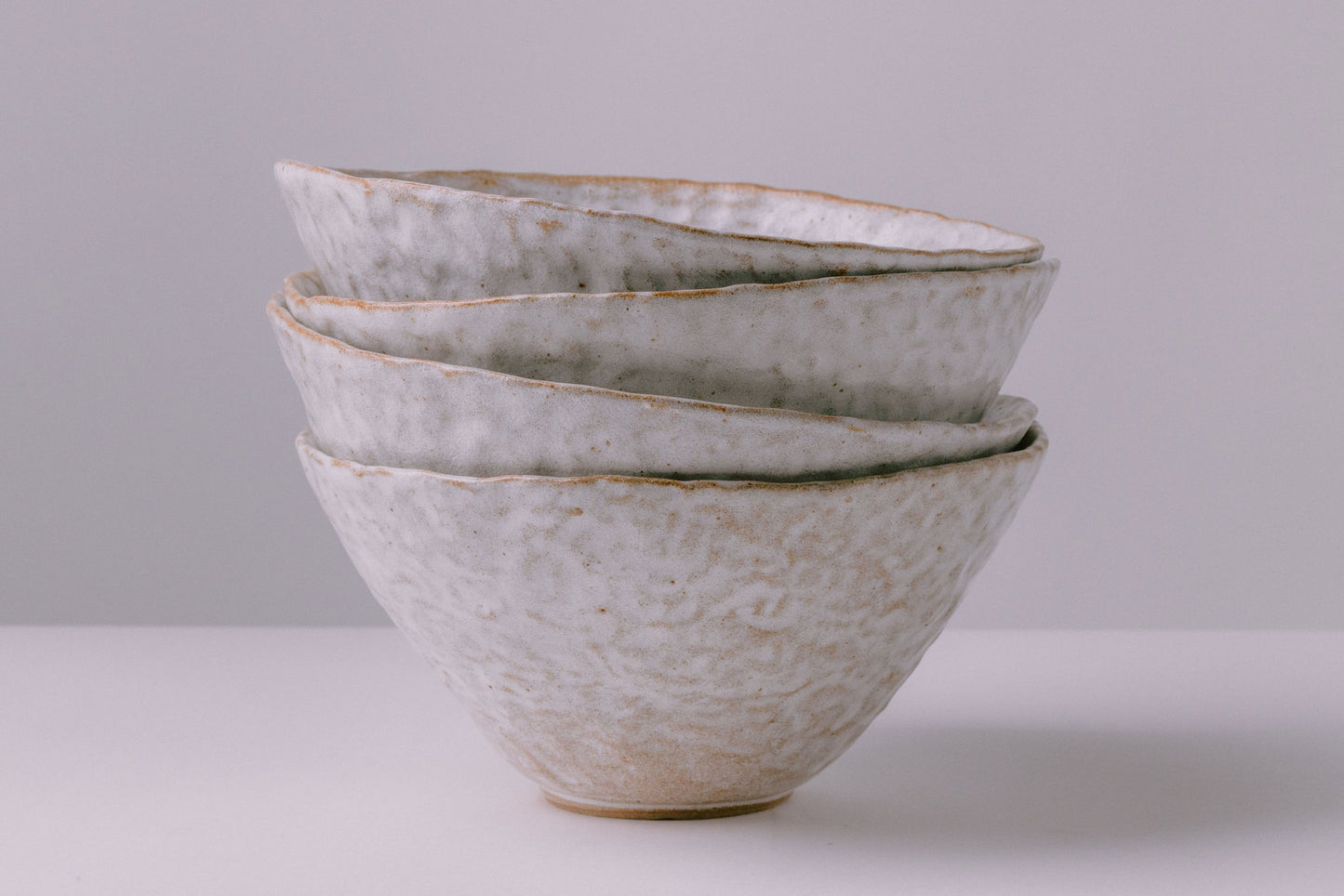 White ceramic soup bowl handmade rustic farmhouse modern dinnerware bowls