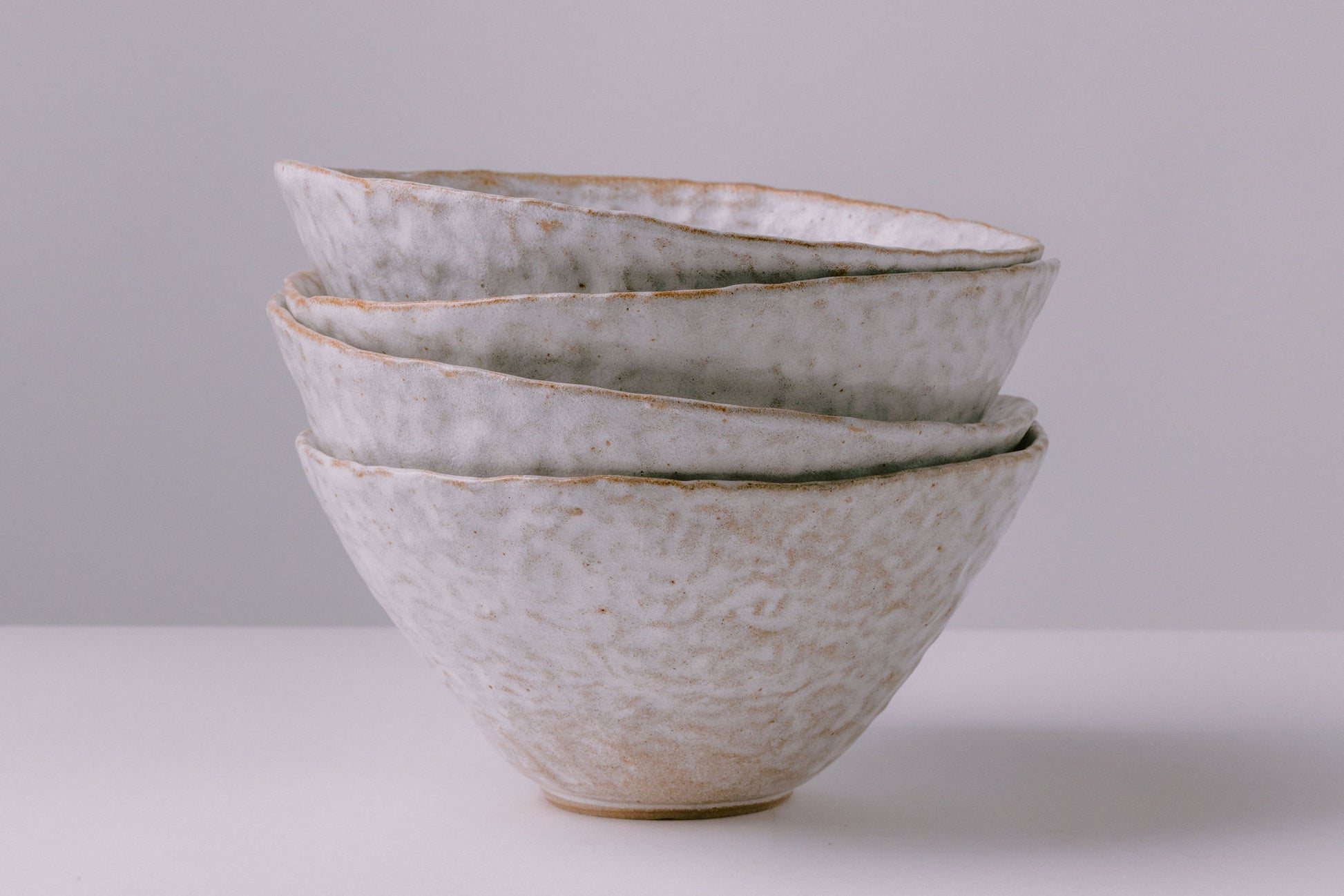 White ceramic soup bowl handmade rustic farmhouse modern dinnerware bowls