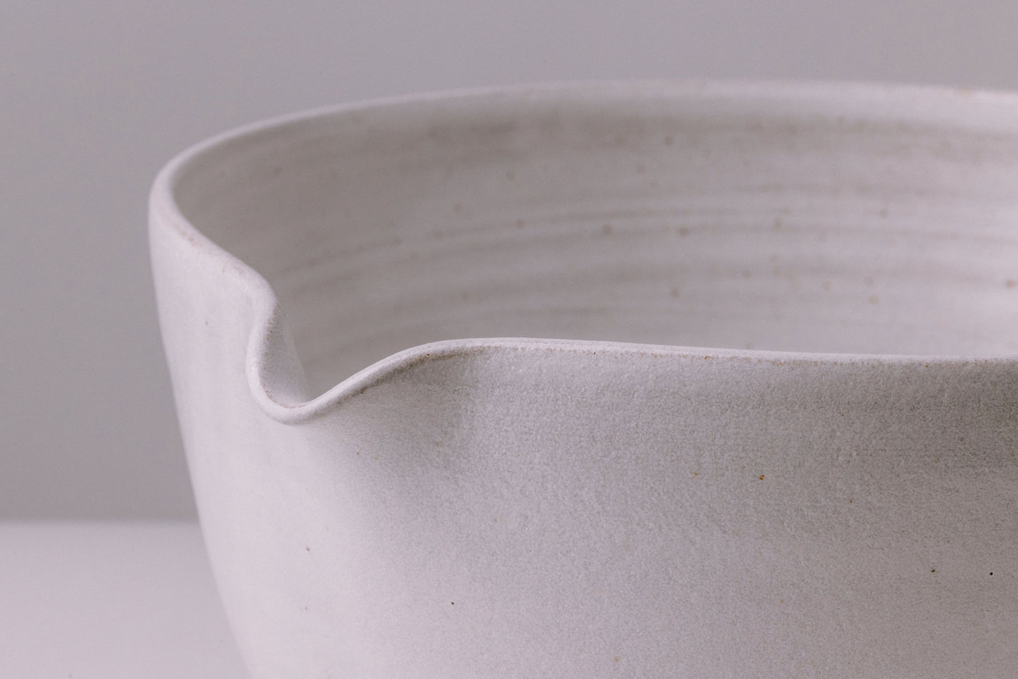 rustic white glaze ceramic mixing serving bowl - farmhouse dishes dinnerware