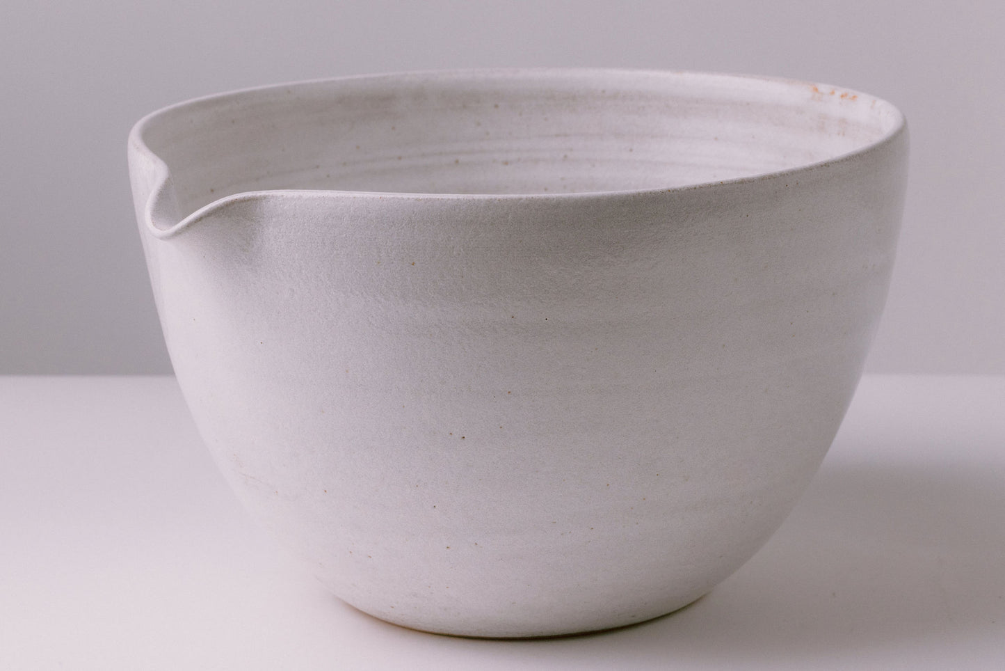 rustic white glaze ceramic mixing serving bowl - farmhouse dishes dinnerware