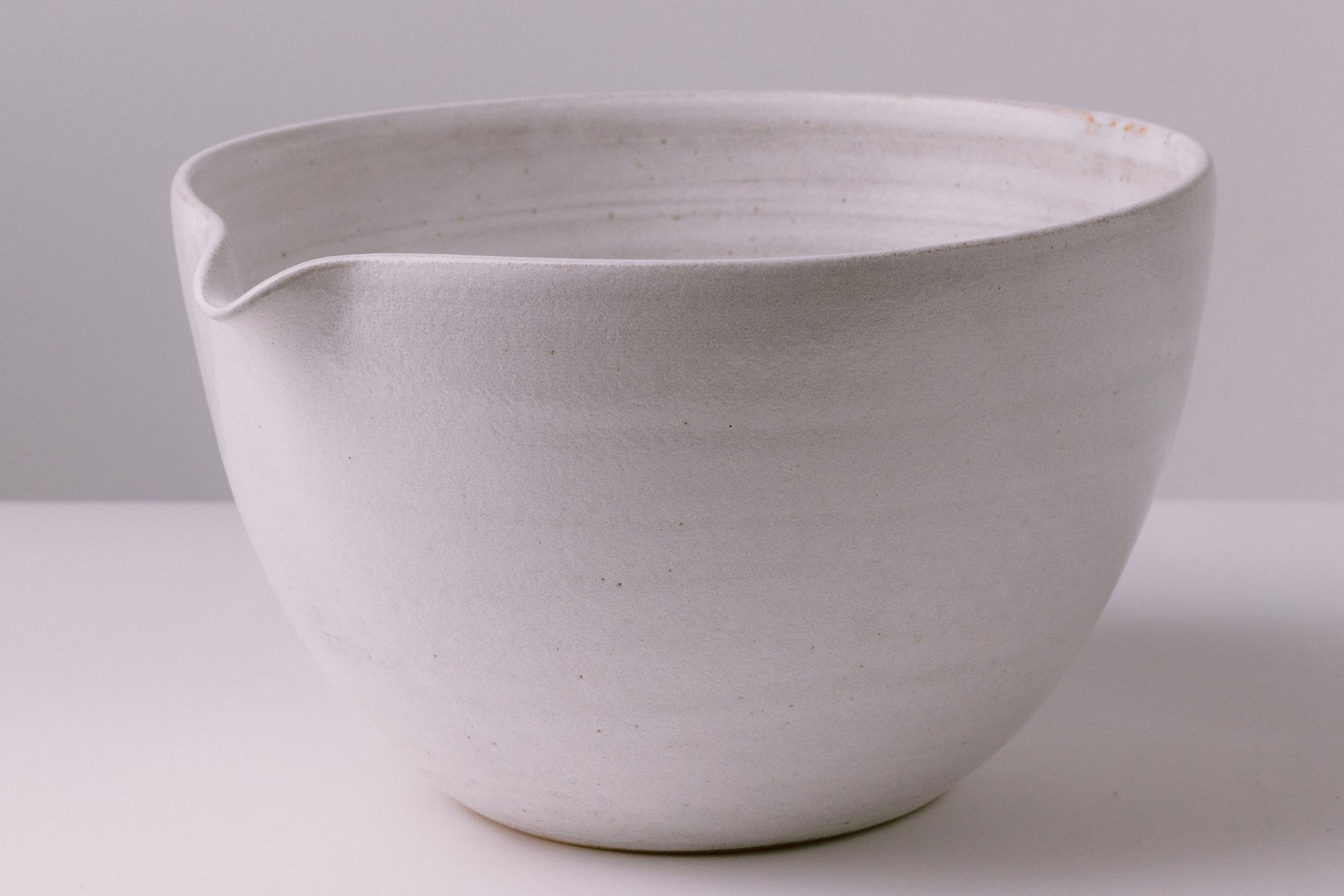 rustic white glaze ceramic mixing serving bowl - farmhouse dishes dinnerware