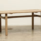 (GAQ145)  Vintage Elm Table - Circa 1900 (72x35x18)
