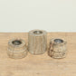 (PP070 ) Reclaimed Wood Candle Stand (3x3x5)