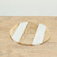 (PP236 ) Wood & Marble Cutting Board (10x1x10)