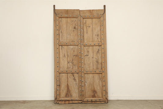 (LHE025) Vintage Teak Haveli Door (45x3x85)