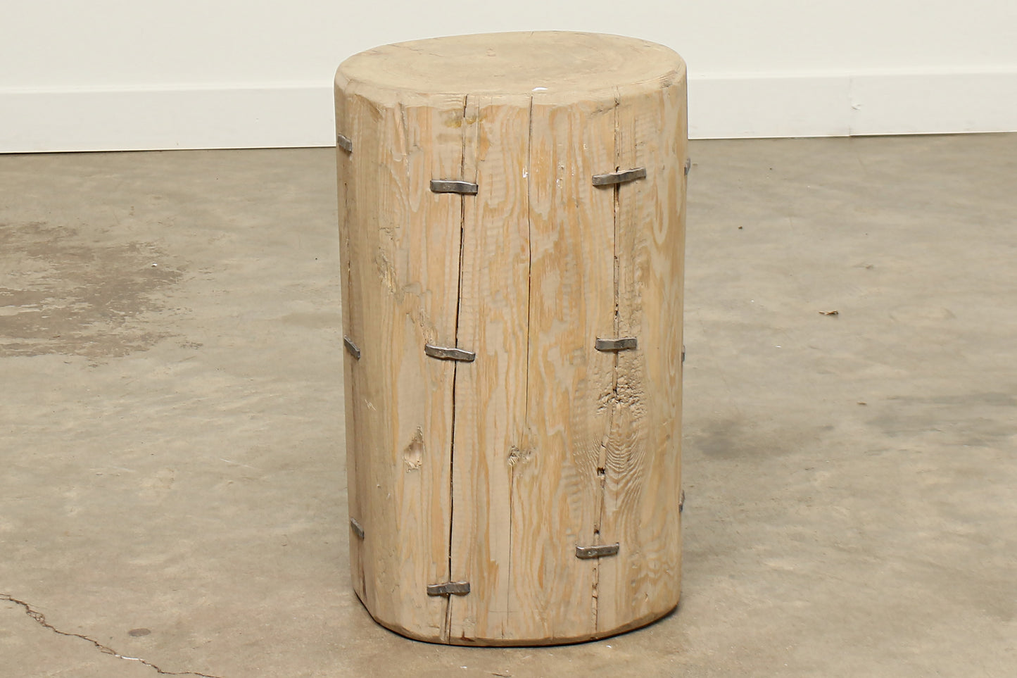 (GAQ084-Q10)  Vintage Pine Side Table X - Circa 1940 (13x13x20)