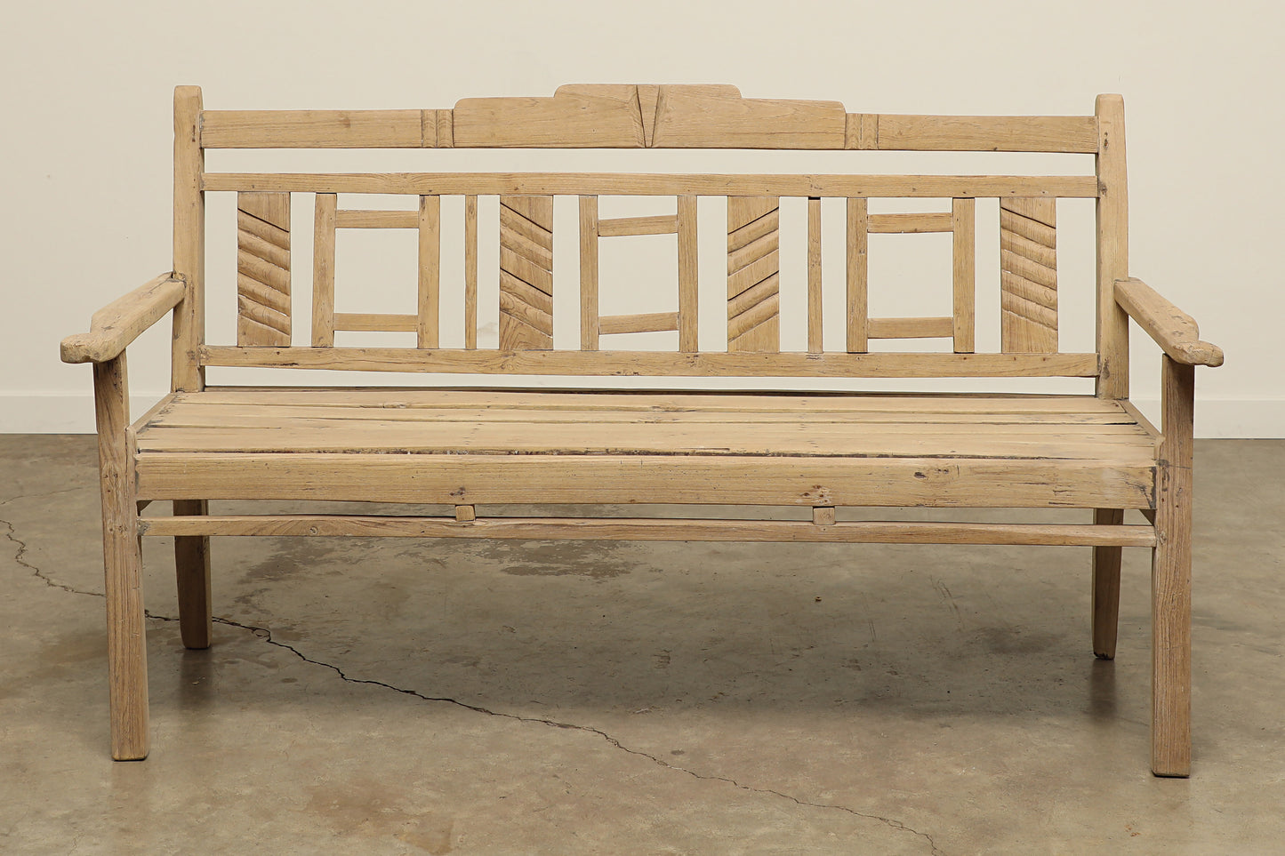 (PP102 ) Vintage Teak Bench (75x23x36)