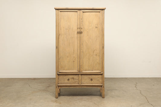 (GAV053) Vintage Elm Cabinet - Circa 1900 (41x23x74)